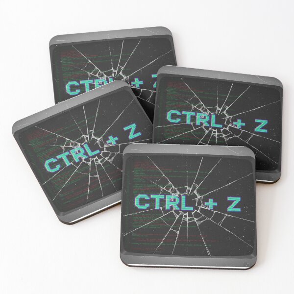Item preview, CTRL+Z | Retro Broken Screen Undo Button Art designed and sold by TheArtForge.
