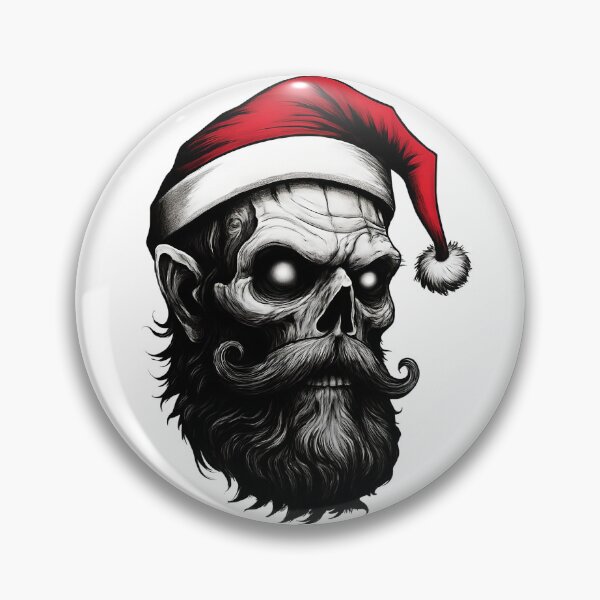 Item preview, Zombie Santa Skull - Ho Ho Ho Horror designed and sold by NightTimeJ.