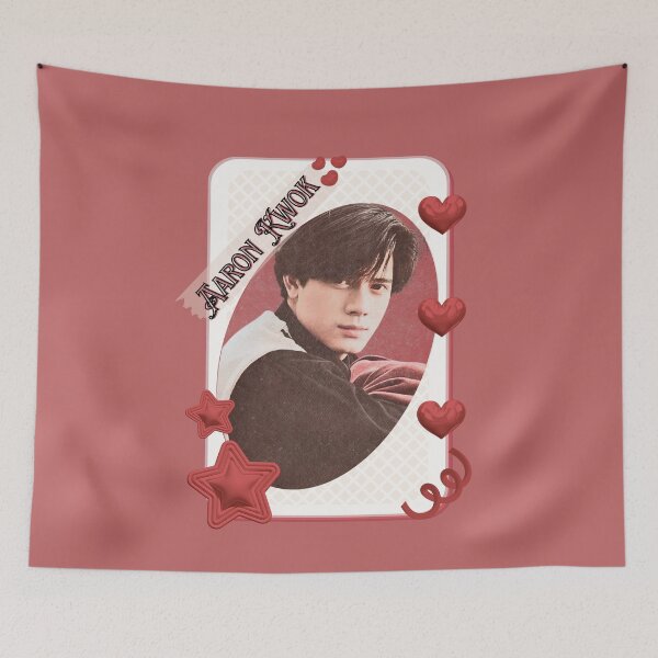 Item preview, Aaron Kwok Fu-shing (Aaron Choi Chun) Chinese Actor Cdrama Chinese Entertainment Card Red Aesthetic Collage Design designed and sold by AJUNICE STUDIO.