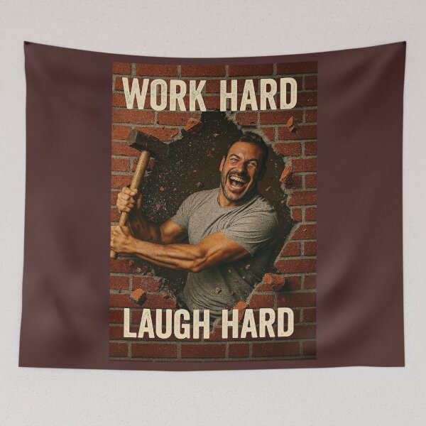 Item preview, Work Hard Laugh Hard designed and sold by Wayne Thomson.