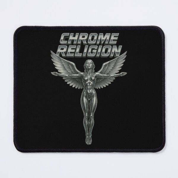 Item preview, Chrome Religion — Cyber Angel of Steel designed and sold by The Devil's Bargain.