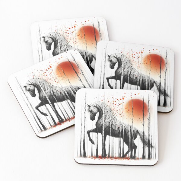 Item preview, Birchbark Horse, Ai Generated Art  designed and sold by ACC .