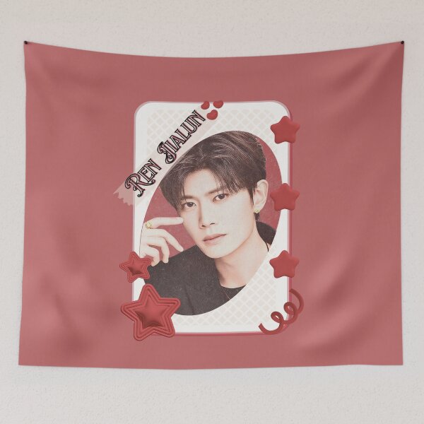 Item preview, Ren Jialun 任嘉伦 Journey Through Time and Love Chinese Actor Cdrama Chinese Entertainment Card Red Aesthetic Collage Design designed and sold by AJUNICE STUDIO.