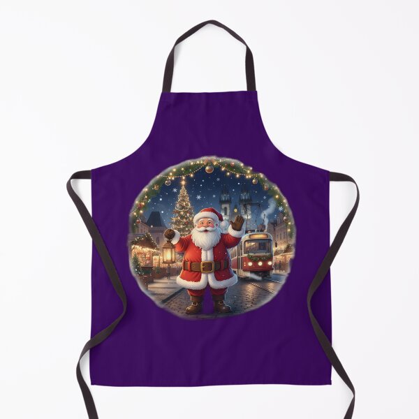 Item preview, Santa Christmas Prague Tram Night Scene – Cinematic Cartoon designed and sold by FixwellStudio.