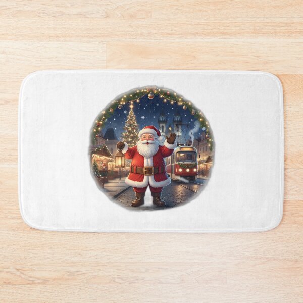 Item preview, Santa Christmas Prague Tram Night Scene – Cinematic Cartoon designed and sold by FixwellStudio.