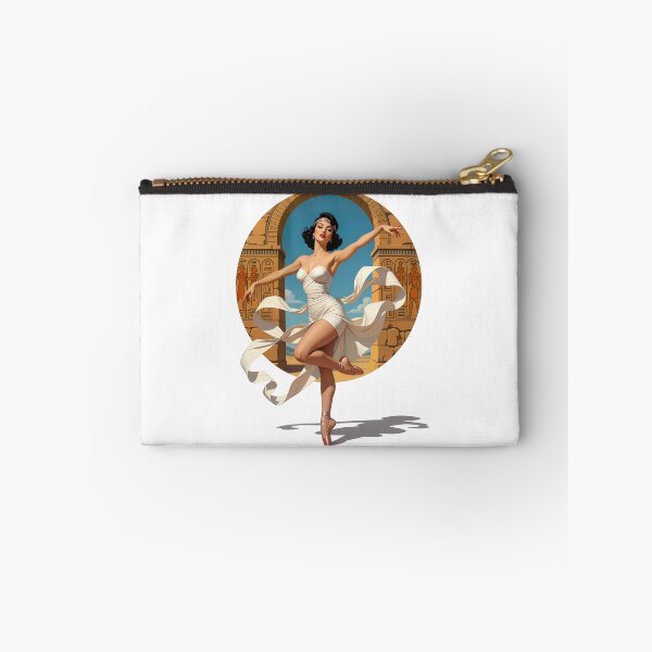 Item preview, Mummy in Motion – Vintage Egyptian Pin-Up Ballerina designed and sold by Lightning-Lace.