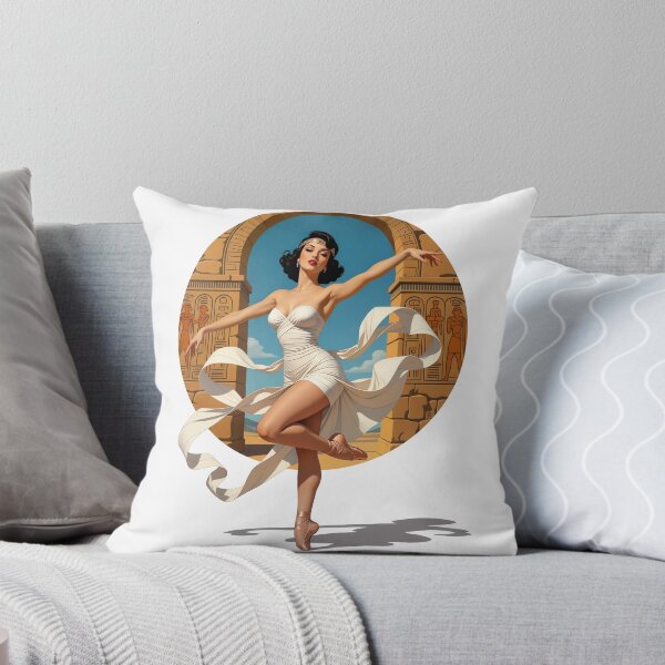 Item preview, Mummy in Motion – Vintage Egyptian Pin-Up Ballerina designed and sold by Lightning-Lace.