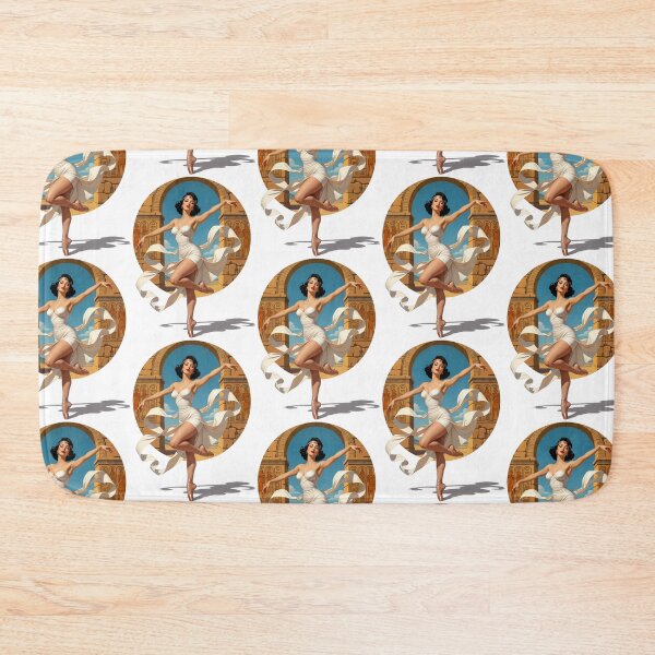 Item preview, Mummy in Motion – Vintage Egyptian Pin-Up Ballerina designed and sold by Lightning-Lace.