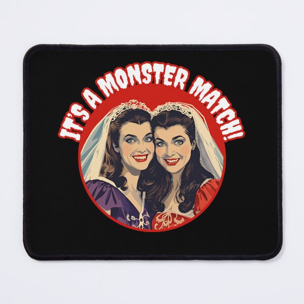 Item preview, Monster Match Retro Couple It's a Monster Match! designed and sold by Vintage City.