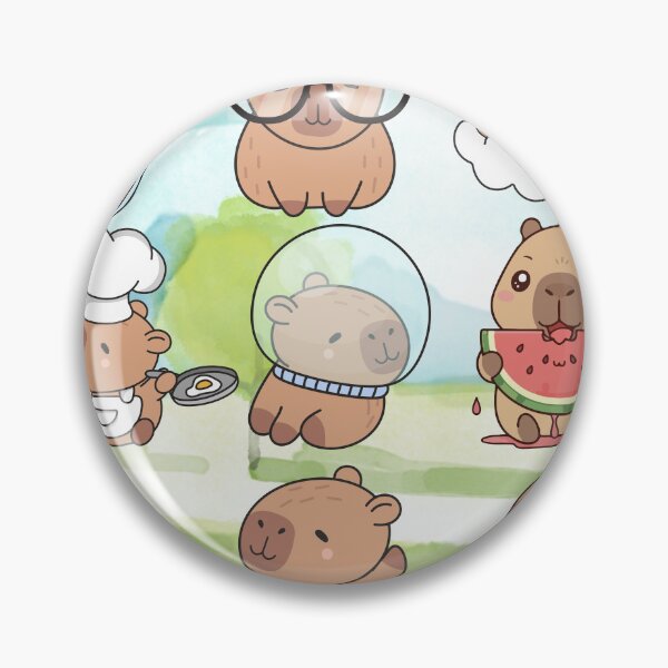 Item preview, Capybara Background designed and sold by KingOfCaffeine.