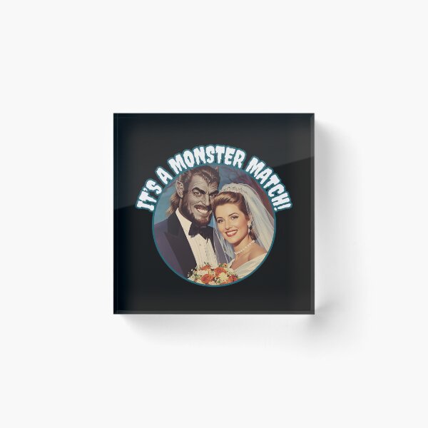 Item preview, Monster Match Retro Couple It's a Monster Match! designed and sold by Vintage City.