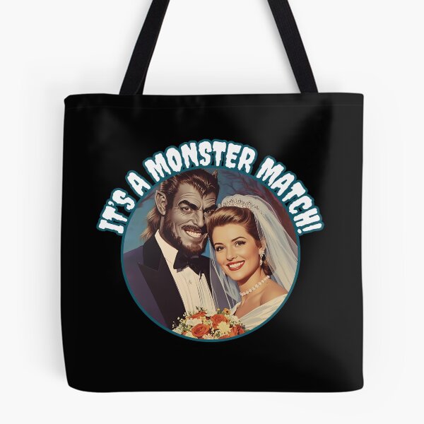 Item preview, Monster Match Retro Couple It's a Monster Match! designed and sold by Vintage City.