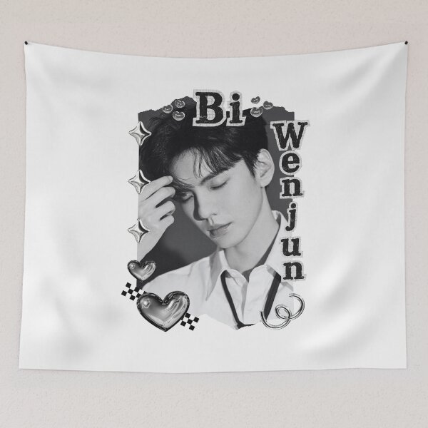 Item preview, Bi Wenjun (毕雯珺) Portrait of Chen Feiyu Chinese Actor Cdrama Chinese Entertainment Black and White Collage Digital Art Portrait designed and sold by AJUNICE STUDIO.