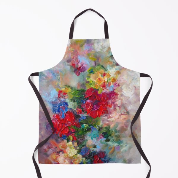 Item preview, Colourful abstract flower painting of impressionist roses 'Fresh Perspective' designed and sold by MELISSA MCKINNON.