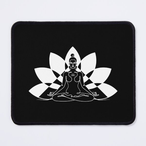 Item preview, White Yoga Lotus - Padma Padmasana - Shadow Art designed and sold by altandesign.