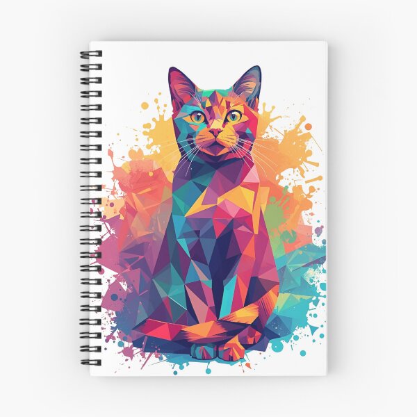 Item preview, Vibrant Polygon Cat designed and sold by Lumive.
