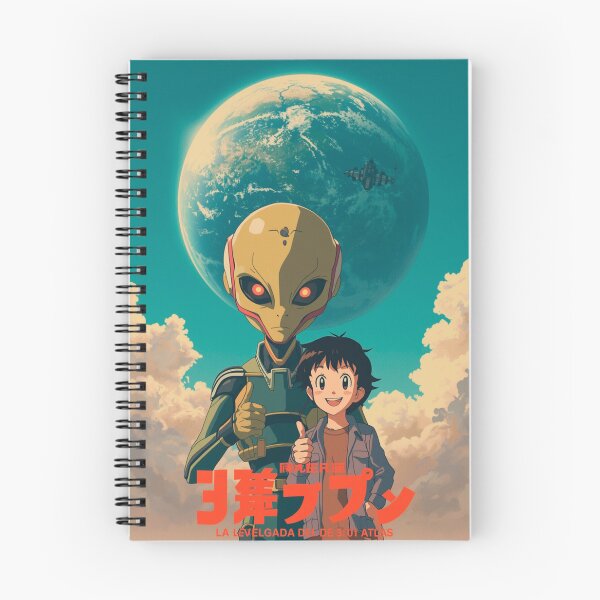 Item preview, Extraterrestre y humano compartiendo su llegada a la Tierra designed and sold by MundoKYKY.