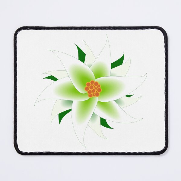 Item preview, Green and White Flower designed and sold by Risa-C.