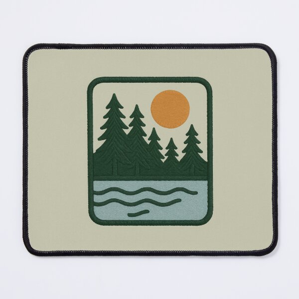 Item preview, Minimal Forest Patch – Embroidered Nature Badge Design designed and sold by NoctaHike.