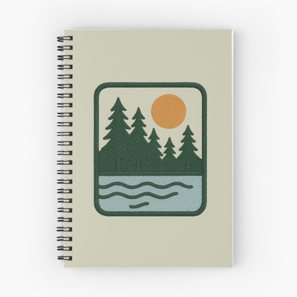 Artikelvorschau, Minimalistischer Waldaufnäher – Gesticktes Naturabzeichen-Design entworfen und verkauft von NoctaHike.
