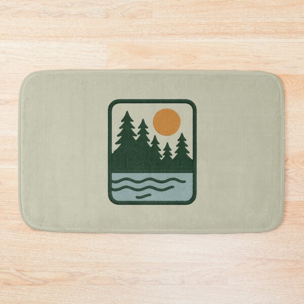 Item preview, Minimal Forest Patch – Embroidered Nature Badge Design designed and sold by NoctaHike.