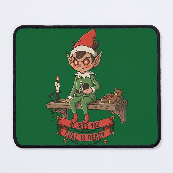 Item preview, Coal Is Ready: The Demonic Christmas Elf designed and sold by CoffinsArt.