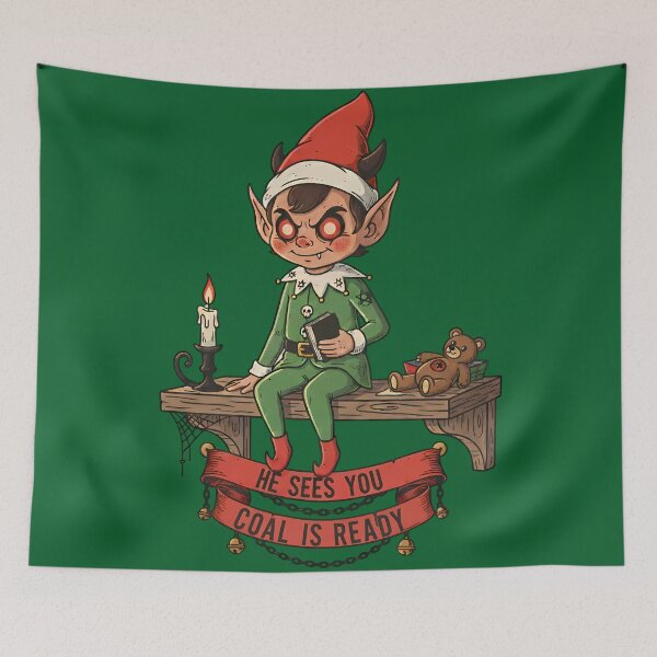 Item preview, Coal Is Ready: The Demonic Christmas Elf designed and sold by CoffinsArt.