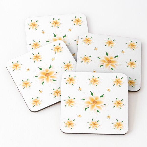 Item preview, Orange and White Flower Grid designed and sold by Risa-C.