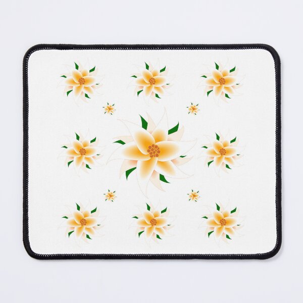 Item preview, Orange and White Flower Grid designed and sold by Risa-C.