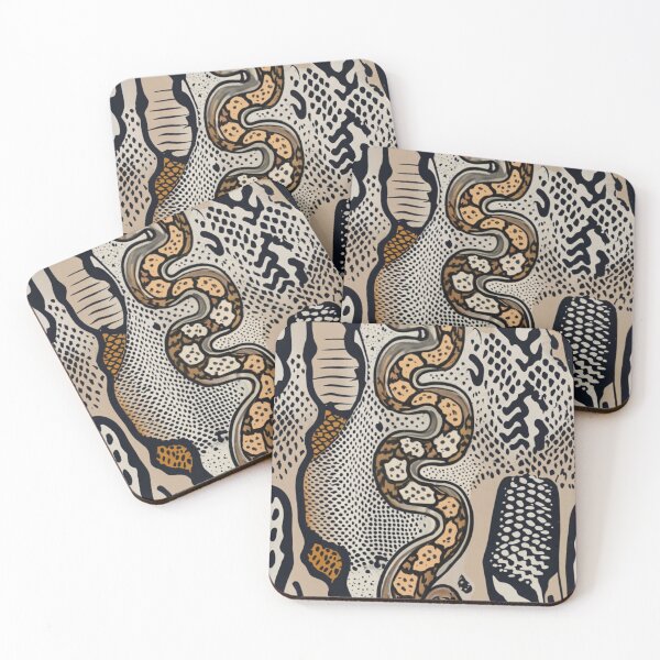 Item preview, snake-shaped pattern for t-shirt. Print with characteristic scales and wavy snake skin texture. stunning leather pattern. designed and sold by gulka8.