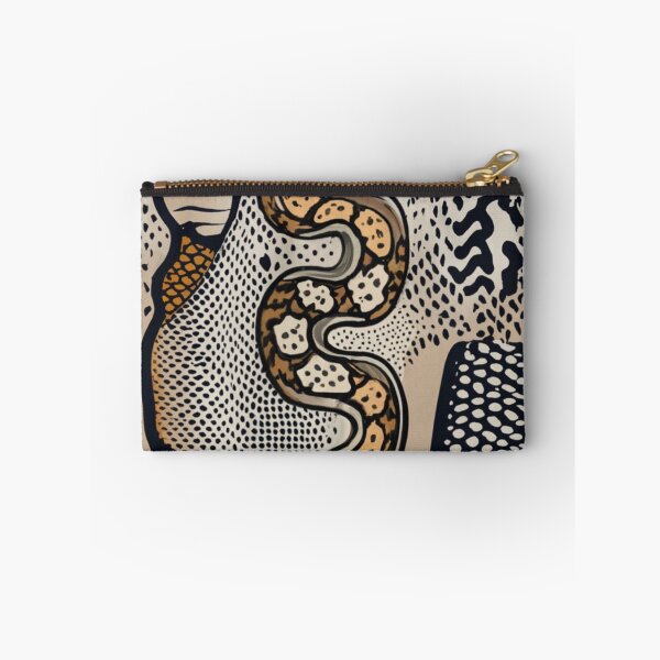 Item preview, snake-shaped pattern for t-shirt. Print with characteristic scales and wavy snake skin texture. stunning leather pattern. designed and sold by gulka8.