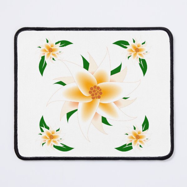 Item preview, Orange and White Flower Frame designed and sold by Risa-C.