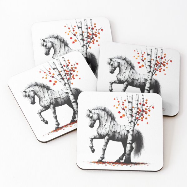 Item preview, Birchbark Horse, Ai Generated Art  designed and sold by ACC .