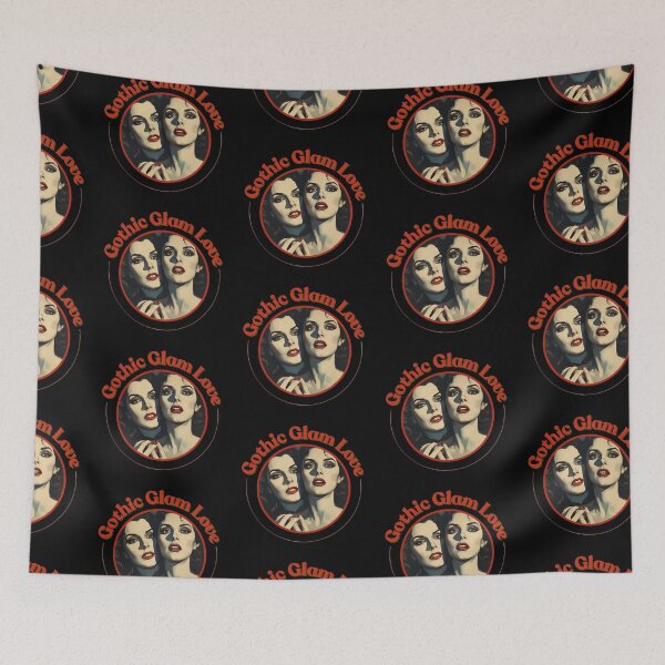 Item preview, Vintage Monster Romance Retro Gothic Glam Love Girls Couple designed and sold by Vintage City.