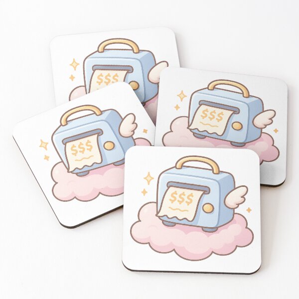 Item preview, Dividend Cloud Printer Sticker | Passive Income Kawaii Wealth | Money Charm designed and sold by HerDreamCodes.