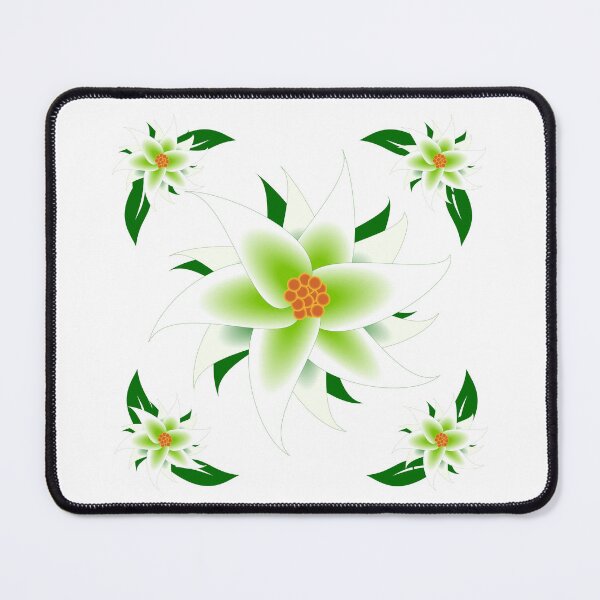 Item preview, Green and White Flower Frame designed and sold by Risa-C.