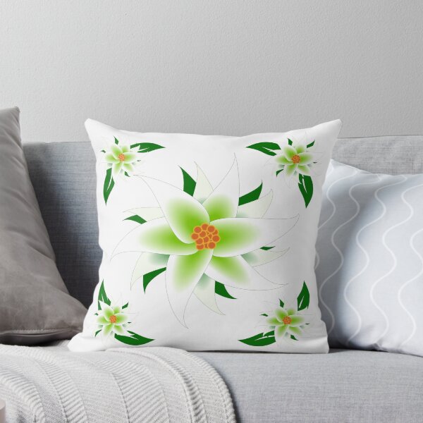 Item preview, Green and White Flower Frame designed and sold by Risa-C.