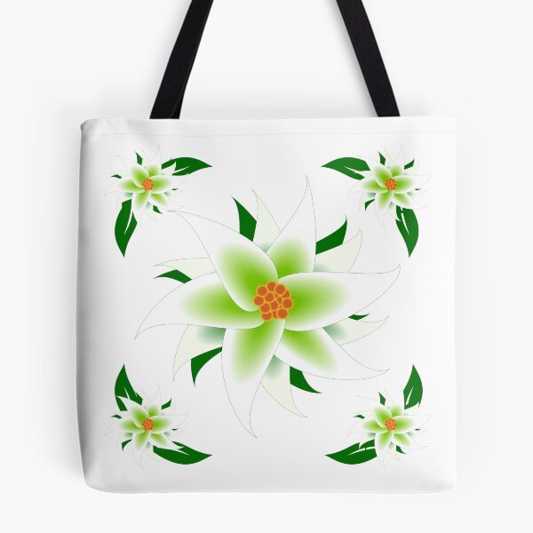 Item preview, Green and White Flower Frame designed and sold by Risa-C.
