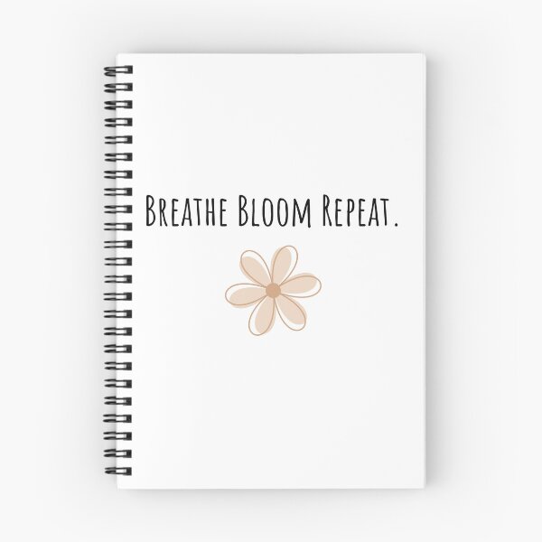 Item preview, Copy of Breathe Bloom Repeat – Motivational Nature Quote designed and sold by SoaLabShop.