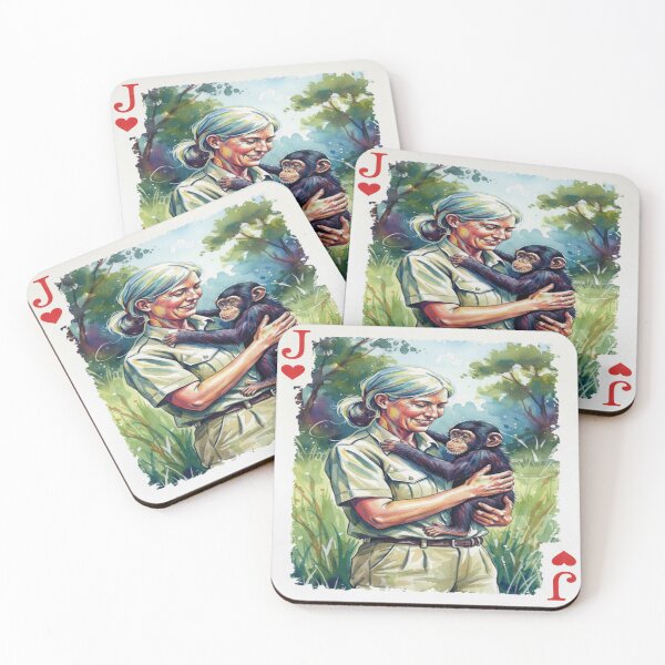 Item preview, Jane Goodall – Mother of the Chimpanzees designed and sold by Ateliê dos Naipes .