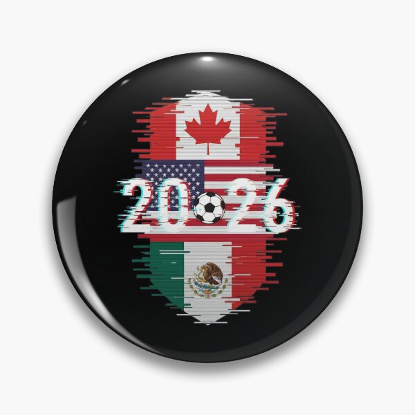 Item preview, Glitched United 2026 - North America Emblem designed and sold by ArtsMichalShop.