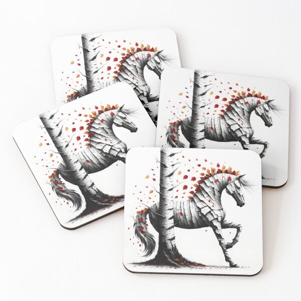 Item preview, Birchbark Horse, Ai Generated Art  designed and sold by ACC .