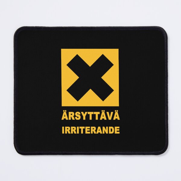 Item preview, Ärsyttävä / Irriterande – Retro Finnish Warning Sign designed and sold by Geokafi.