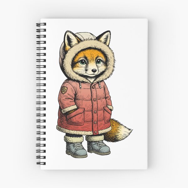 Item preview, The fox in the down jacket designed and sold by krabbaraban.