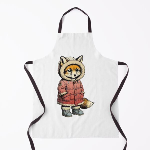 Item preview, The fox in the down jacket designed and sold by krabbaraban.