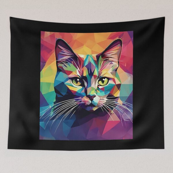 Item preview, Pop Art Cat – Color Explosion Feline designed and sold by Lumive.
