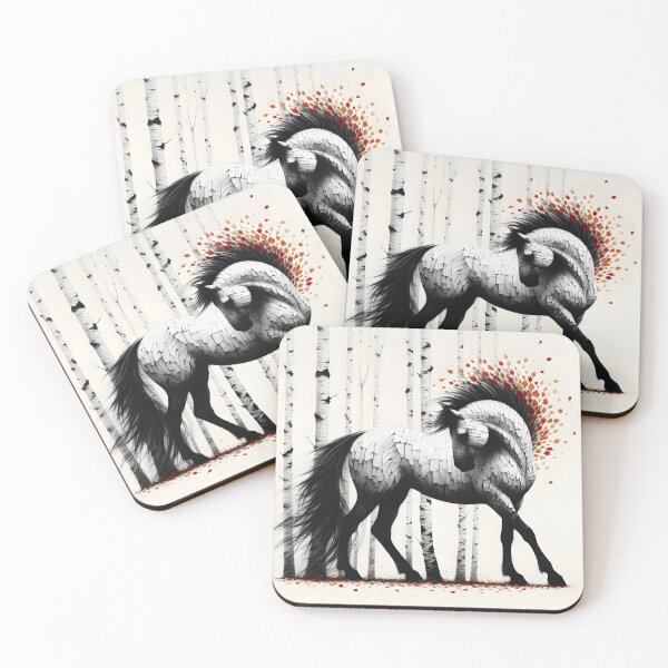 Item preview, Birchbark Horse, Ai Generated Art  designed and sold by ACC .