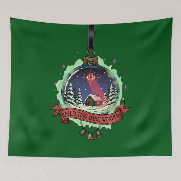 Item preview, Reflecting Dark Wonders Gothic Christmas Ornament designed and sold by CoffinsArt.