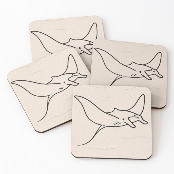 Item preview, Manta Ray Line Art - Minimalist Ocean Illustration designed and sold by DariaCraft.