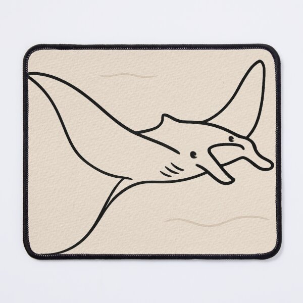 Item preview, Manta Ray Line Art - Minimalist Ocean Illustration designed and sold by DariaCraft.